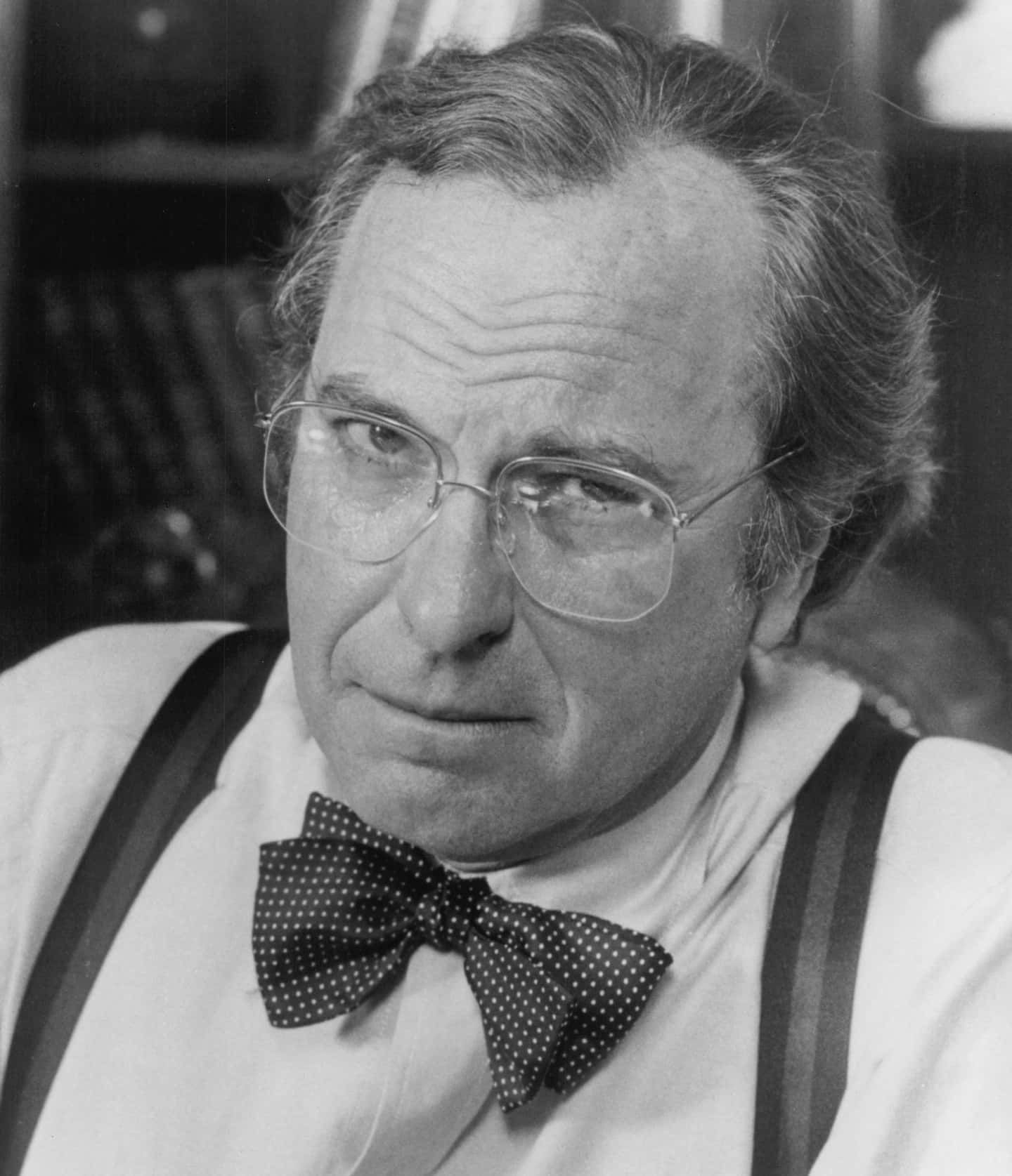 Rip Torn, black and white portrait, glasses, HD Phone Wallpaper