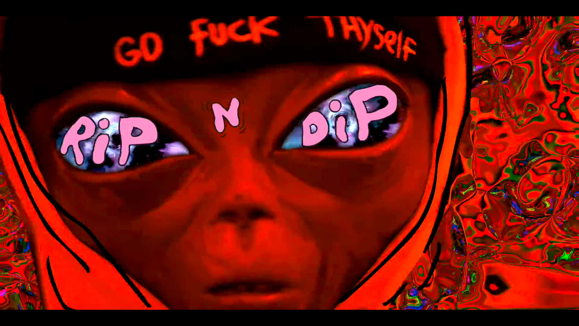 Ripndip, red alien, hoodie, Full HD Desktop Wallpaper