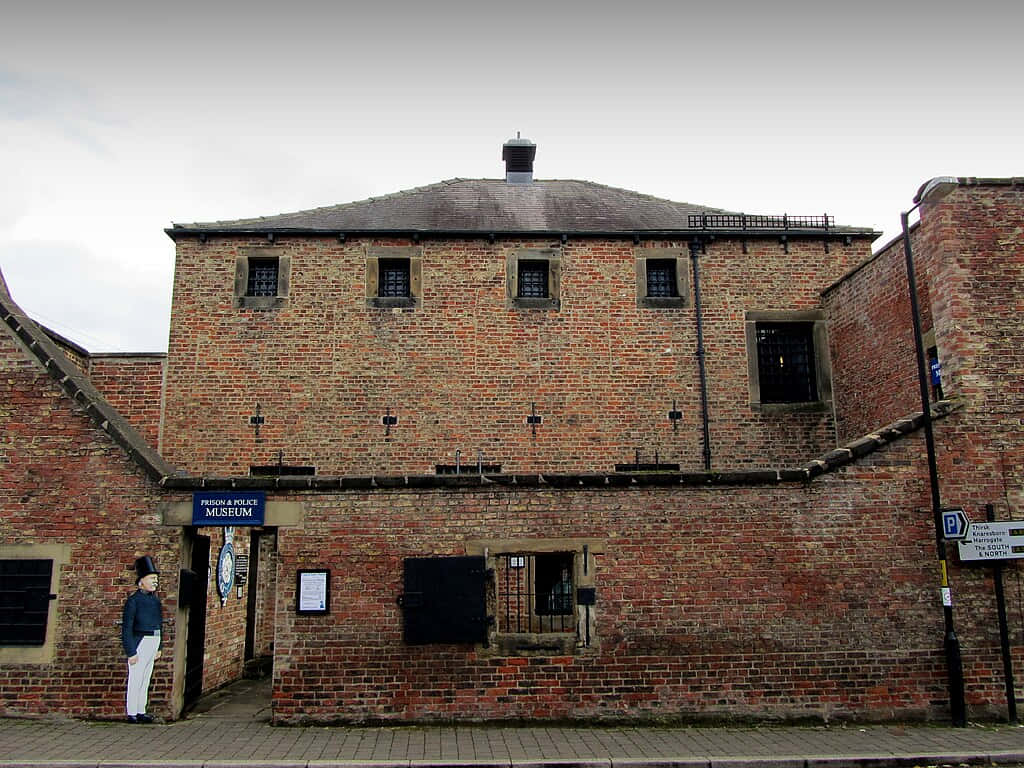 Ripon, United Kingdom, historic brick prison museum, SD Desktop Wallpaper