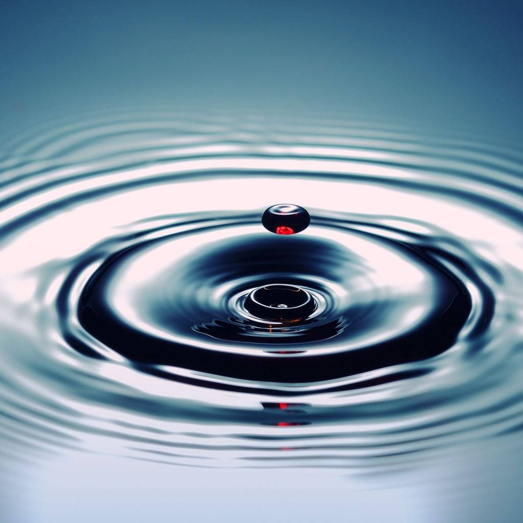 Rippling Water For Tablet, droplet, pool of water, SD Desktop Wallpaper