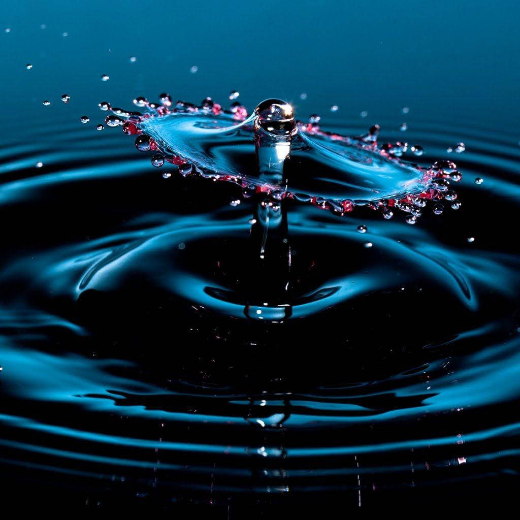 Rippling, concentric ripples, water droplet, SD Desktop Wallpaper