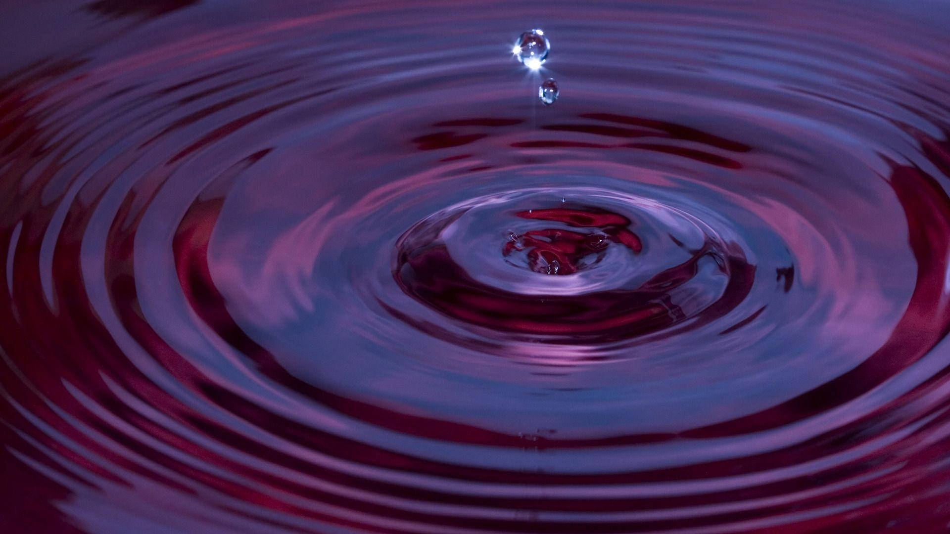 red rippling liquid, deep purple, blue, Full HD Desktop Wallpaper