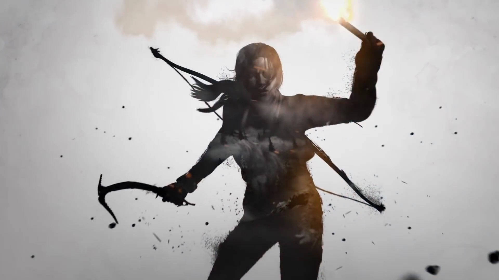 Rise Of The Tomb Raider, warrior woman, flaming torch, Full HD Desktop Wallpaper