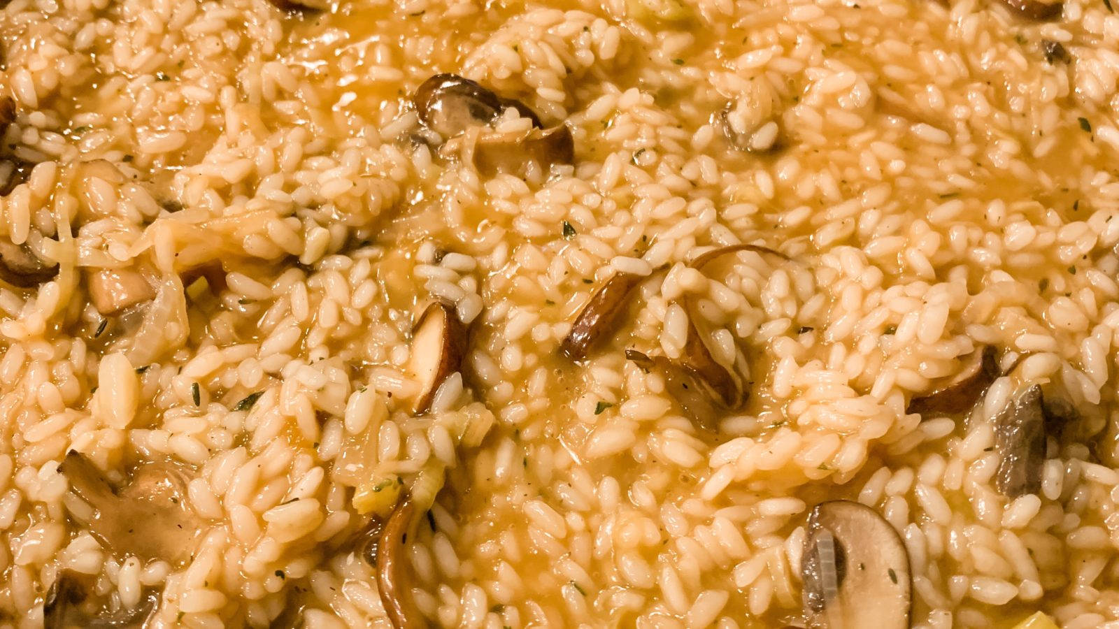 mushroom risotto, creamy mushroom risotto, golden broth, HD Desktop Wallpaper