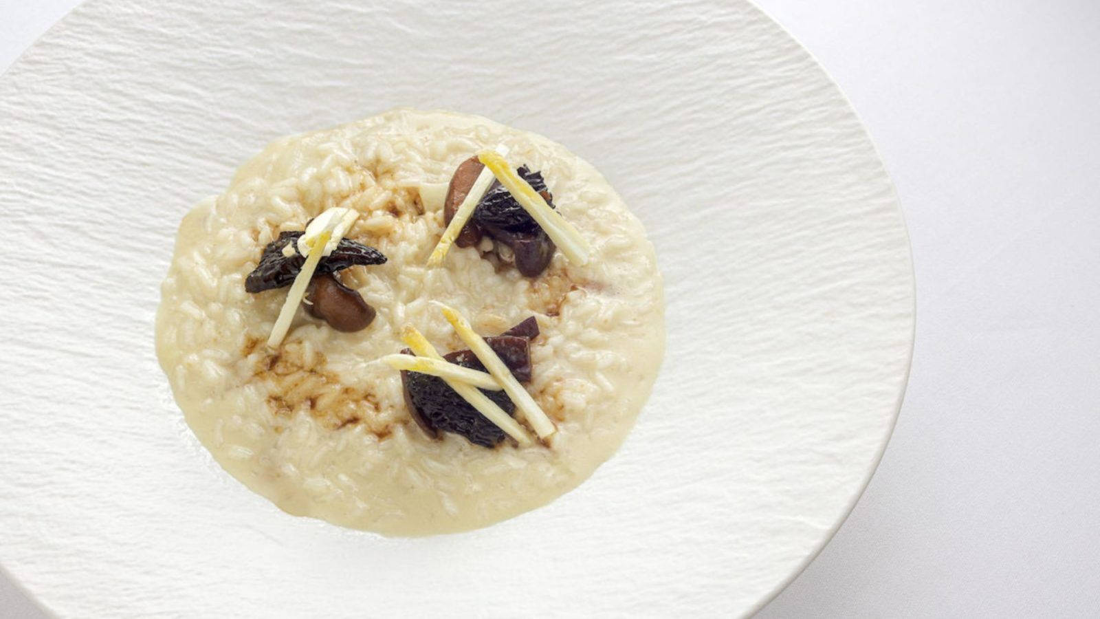 Risotto, white asparagus, creamy risotto, HD Desktop Wallpaper