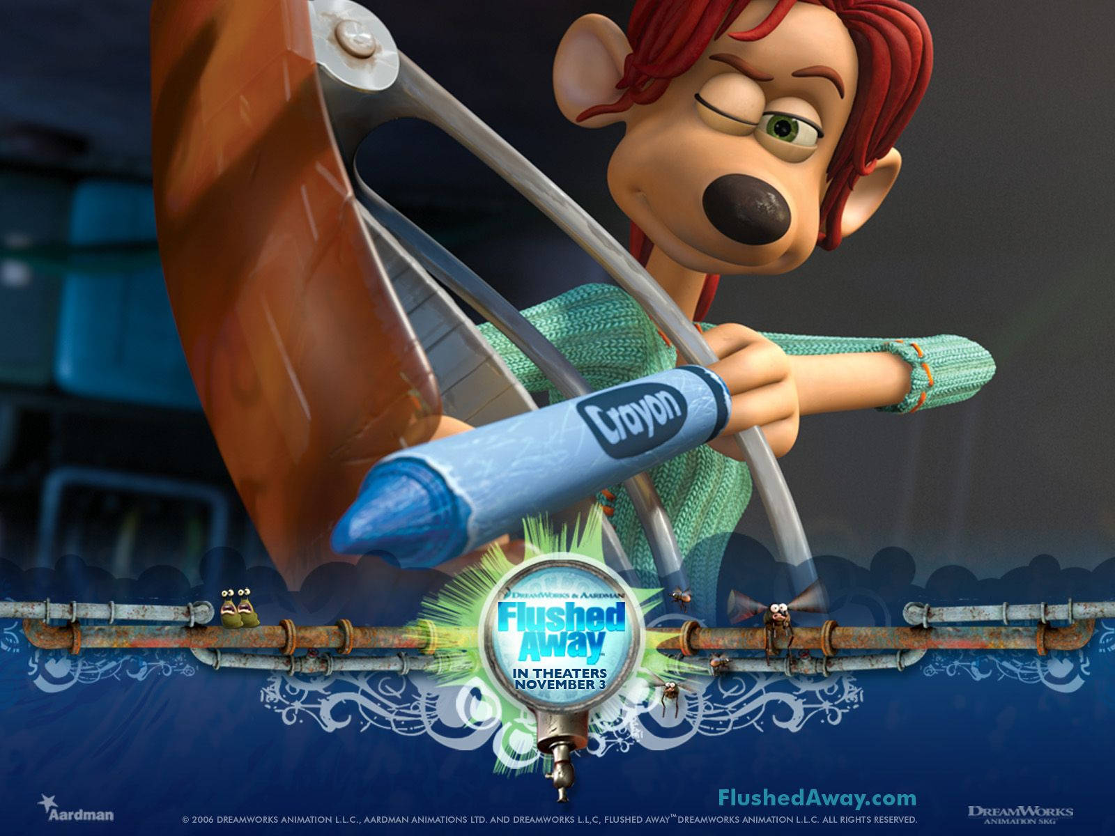 Rita, archery, red-haired animated mouse, HD Desktop Wallpaper