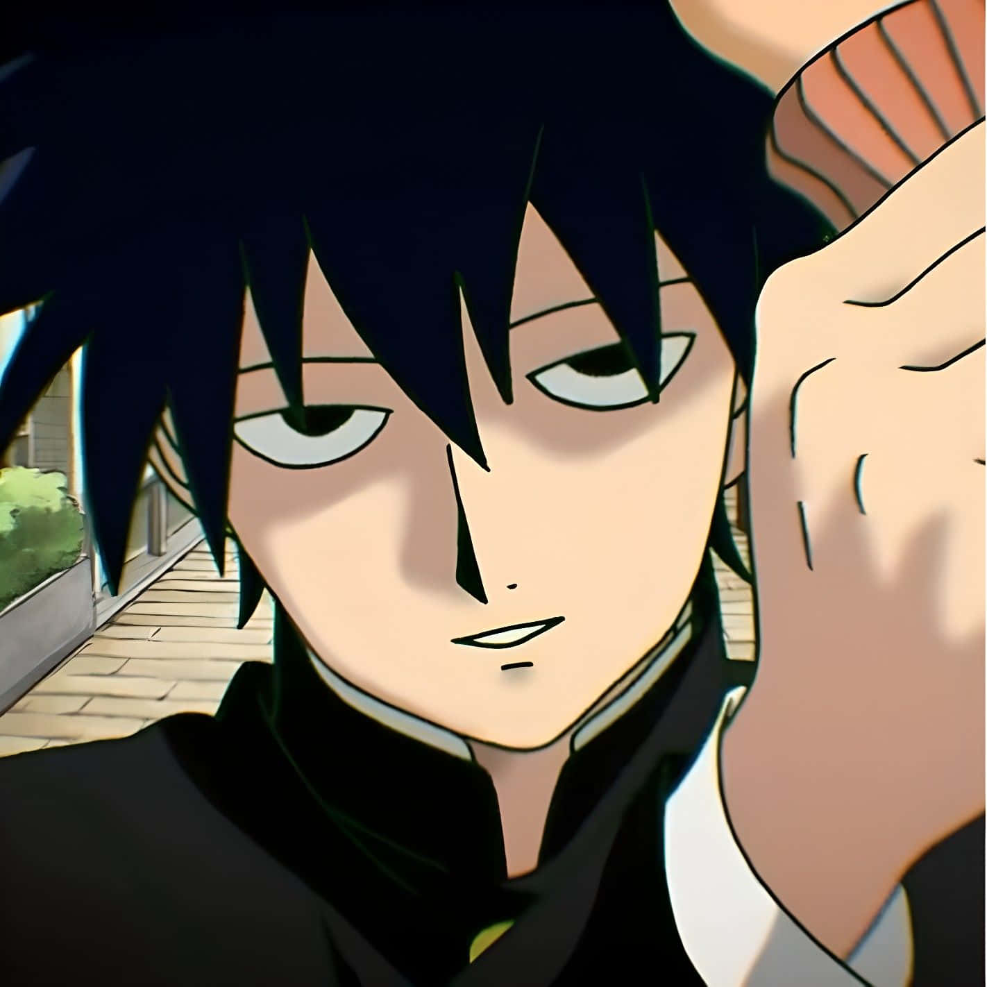 Ritsu Kageyama, spiky black hair, intense eyes, HD Desktop Wallpaper