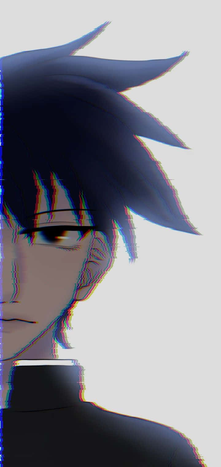 Ritsu Kageyama, spiky black hair, intense gaze, HD Phone Wallpaper