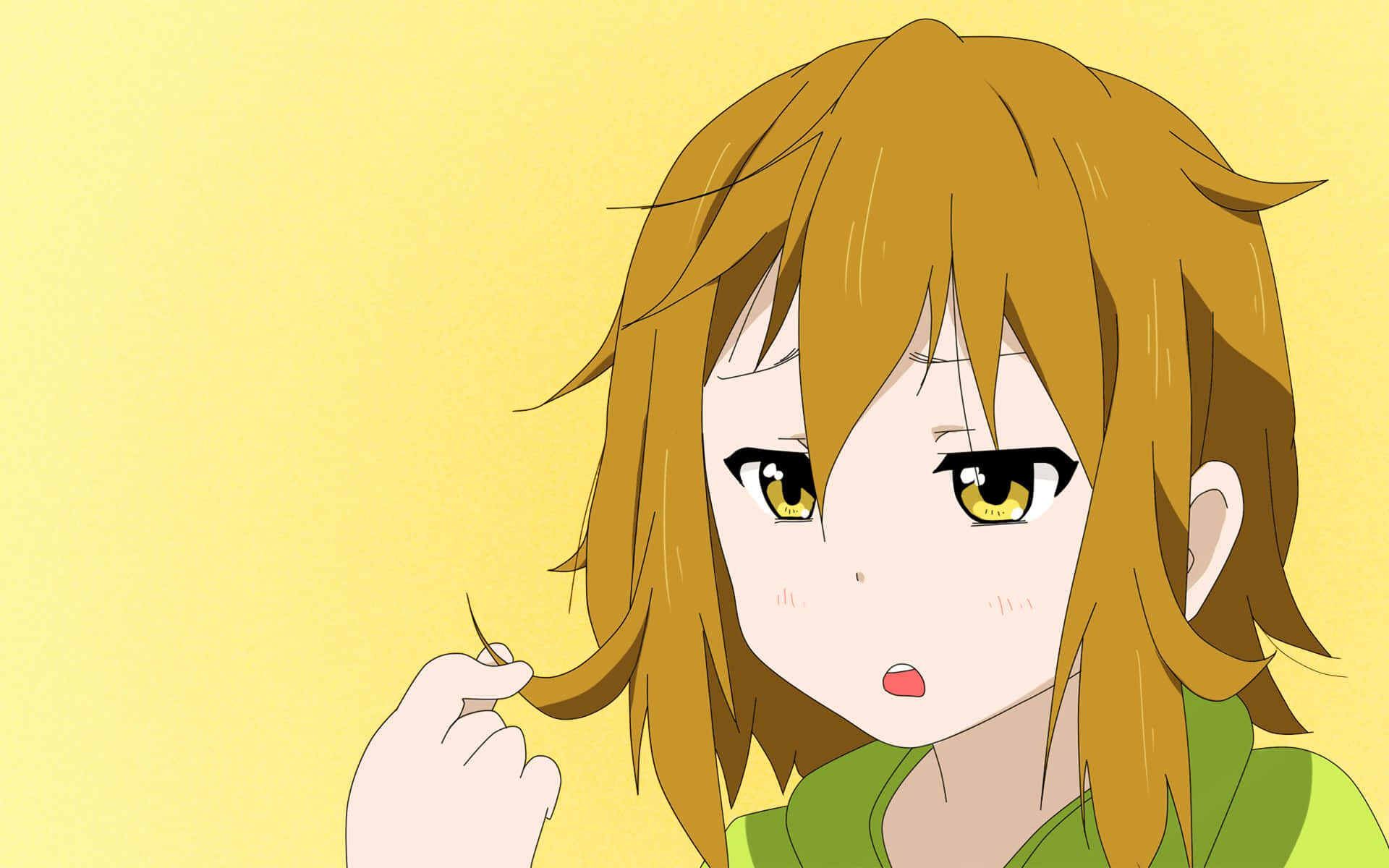 Ritsu Tainaka, drumming in concert, golden hair, Full HD Desktop Wallpaper