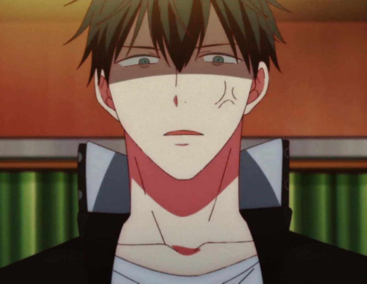 Ritsuka Uenoyama, brown hair, red neckband, SD Desktop Wallpaper