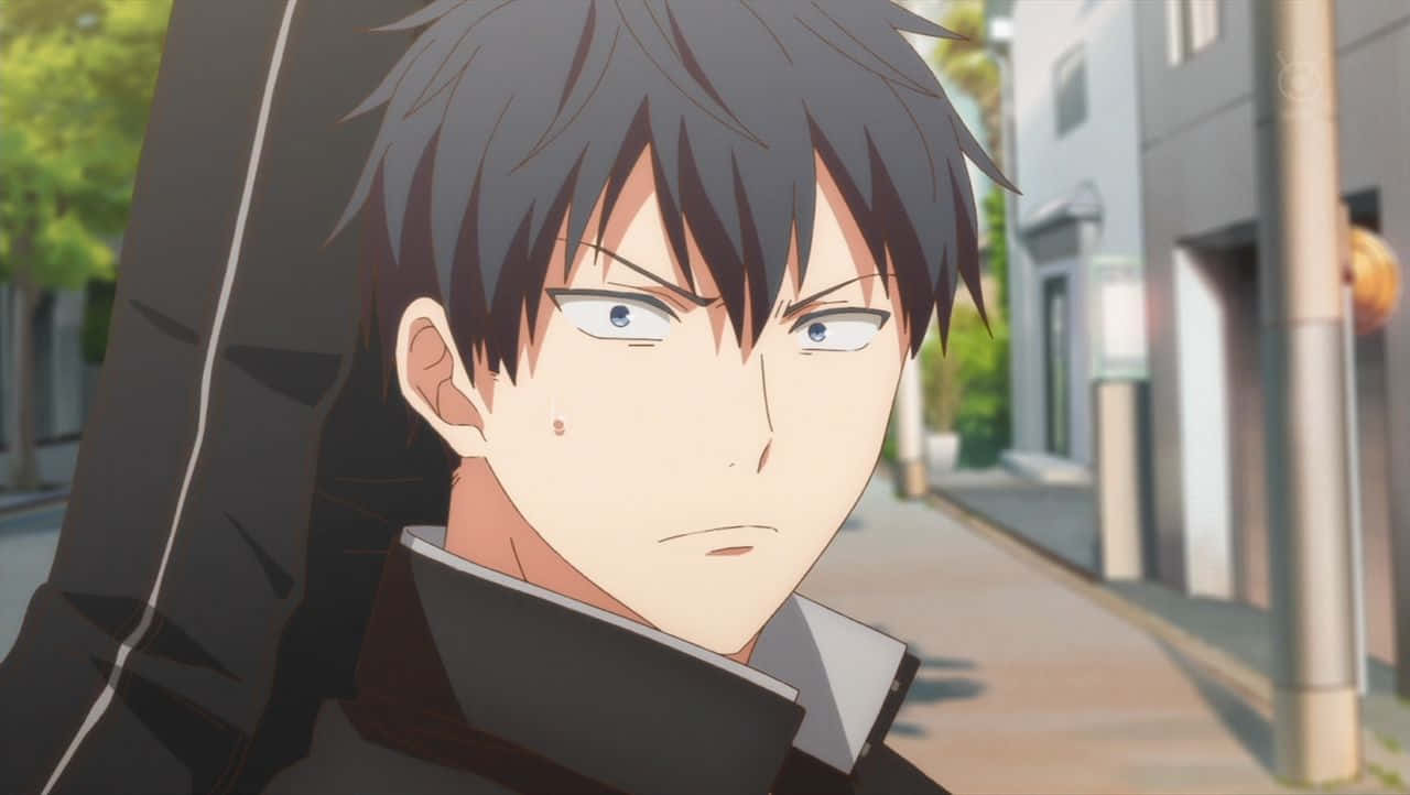 Ritsuka Uenoyama, anime character, dark hair, HD Desktop Wallpaper