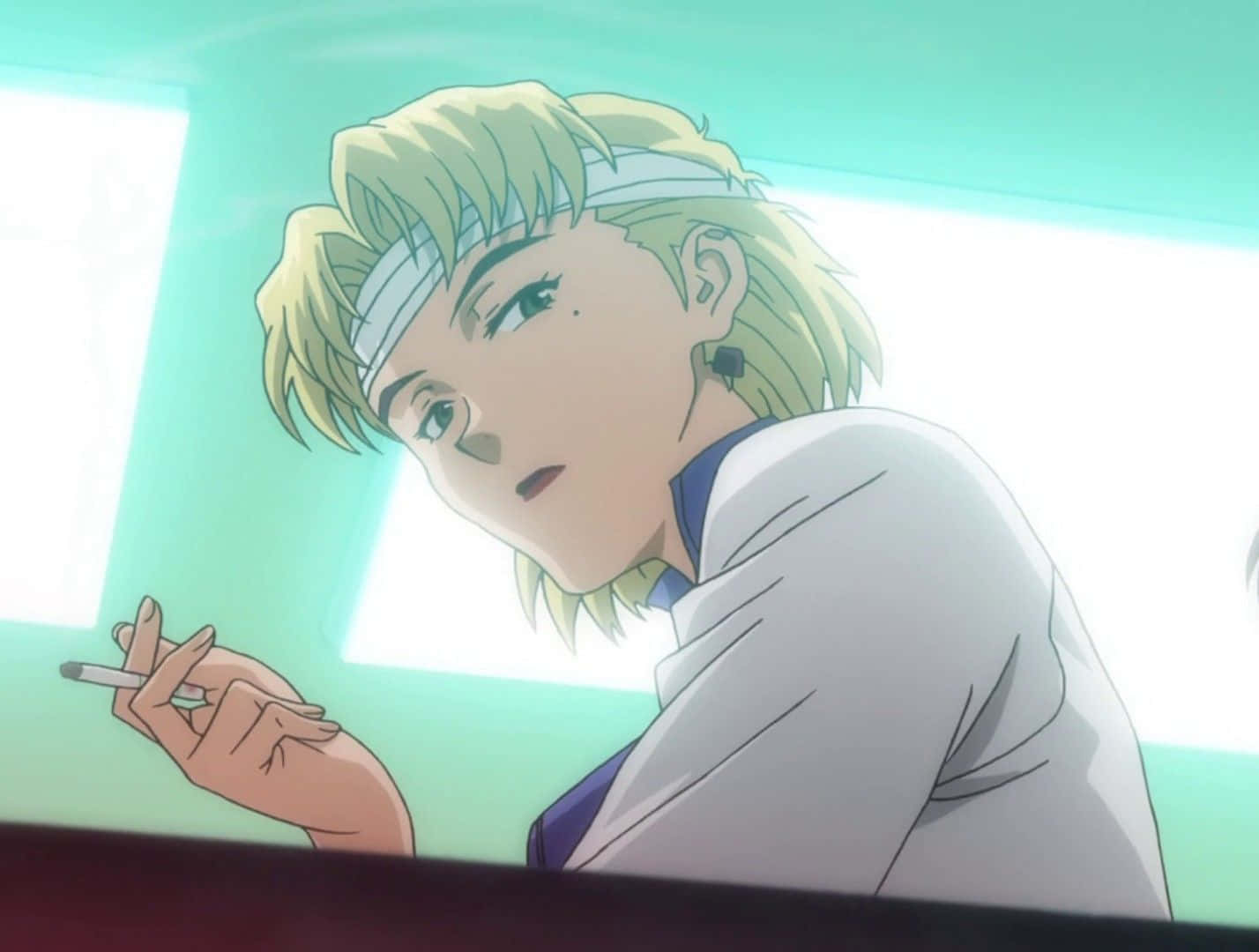Ritsuko Akagi, blonde anime character, headband, HD Desktop Wallpaper