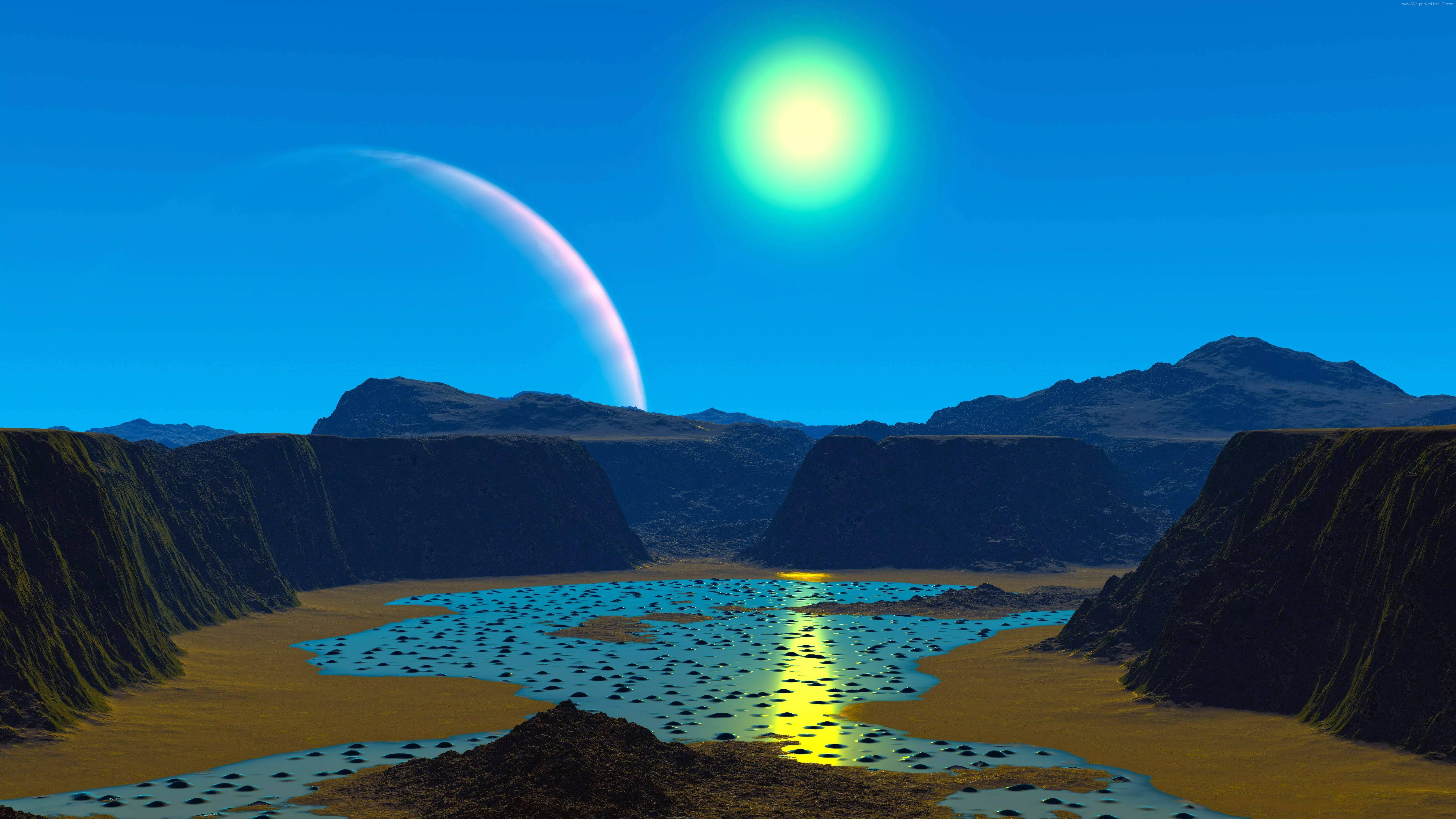 32k ultra hd, nature, moon, 8K Desktop Wallpaper