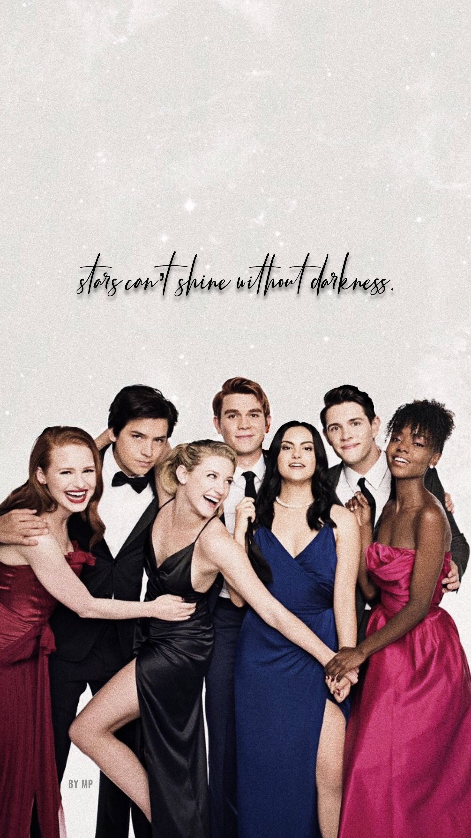 Riverdale, stars can't shine without darkness, Seven elegantly dressed young adults, 2K Phone Wallpaper