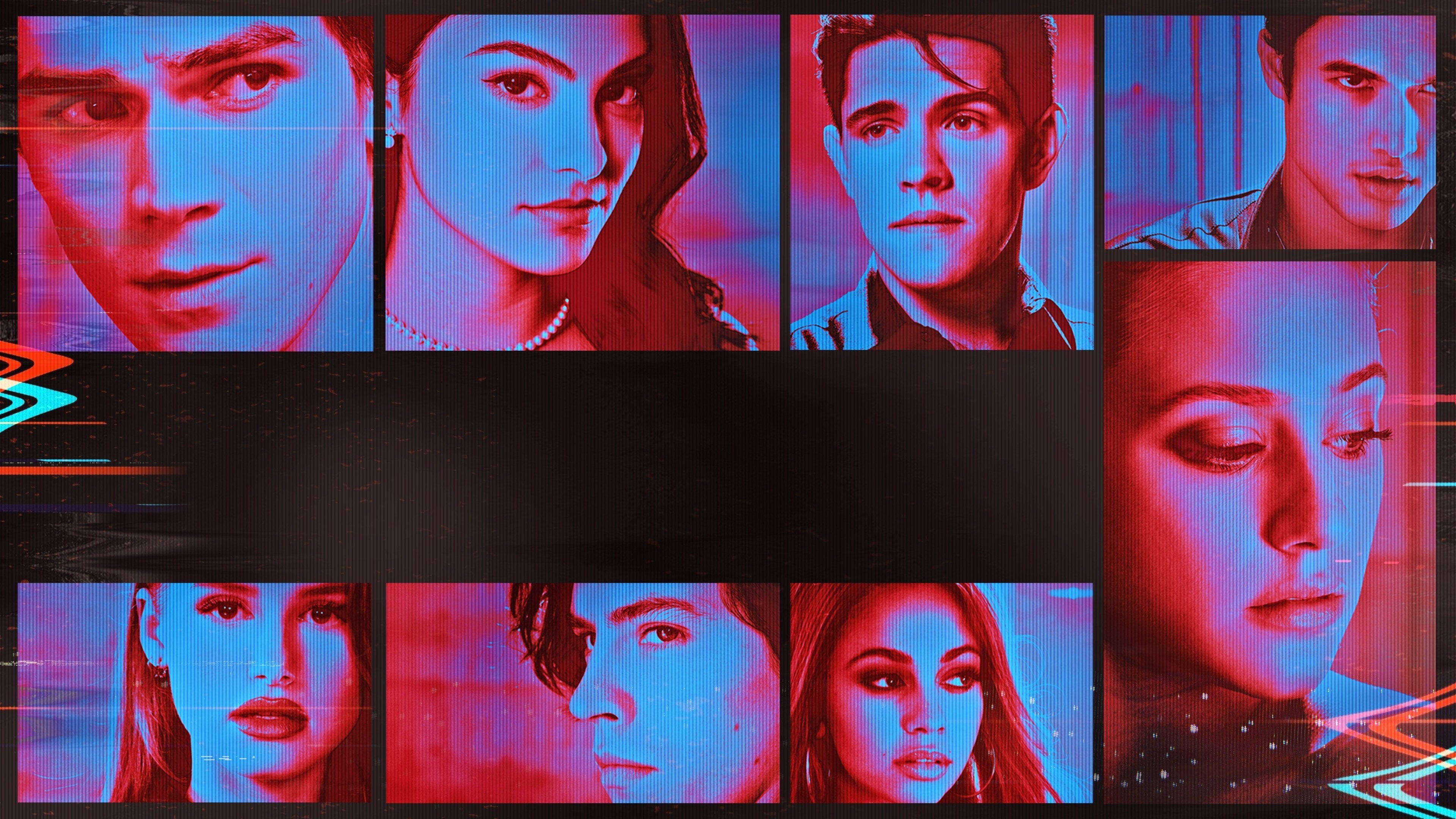 Riverdale, anaglyph 3d, collage, 4K Desktop Wallpaper