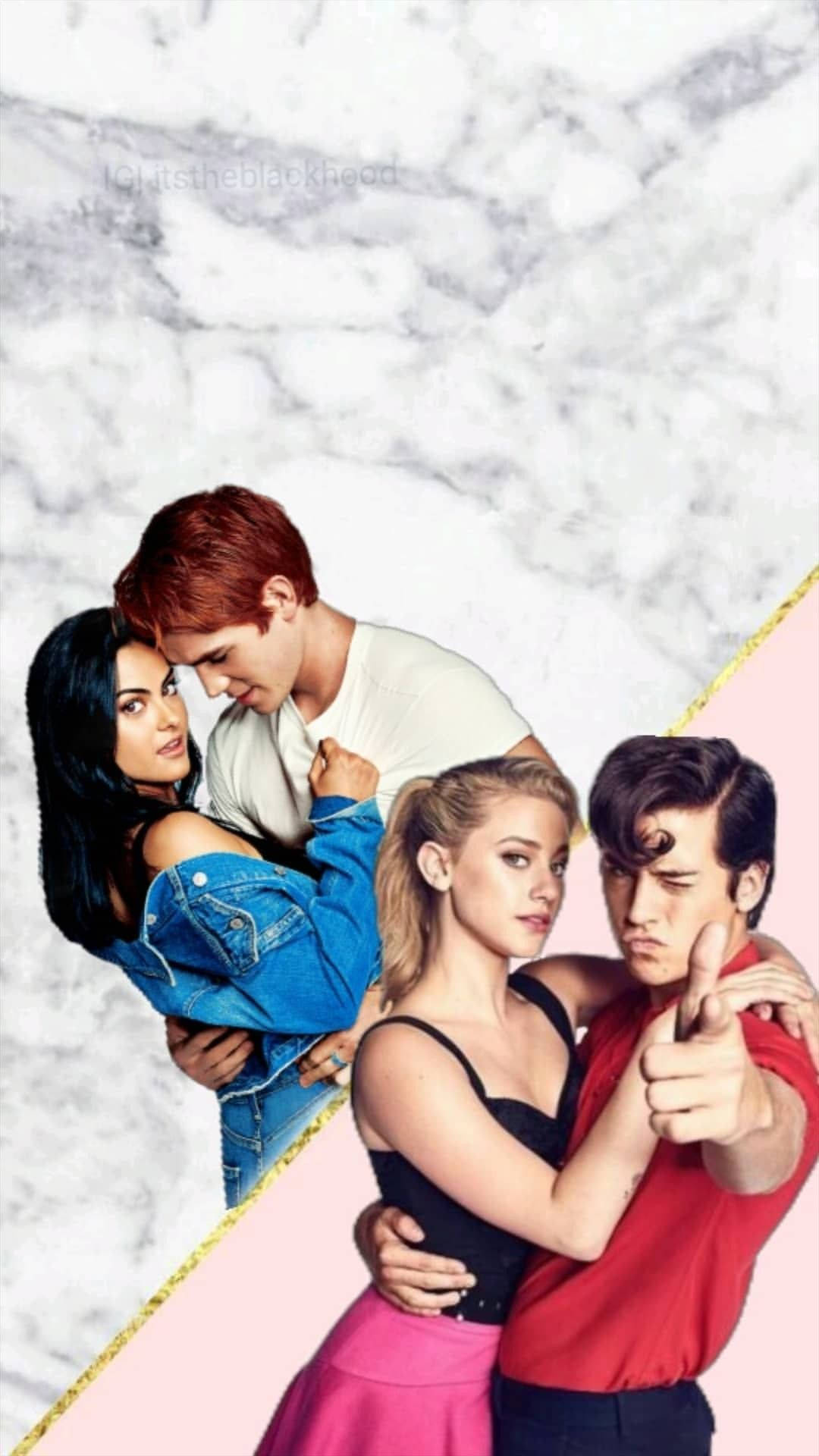 Riverdale, marble, pink, Full HD Phone Wallpaper