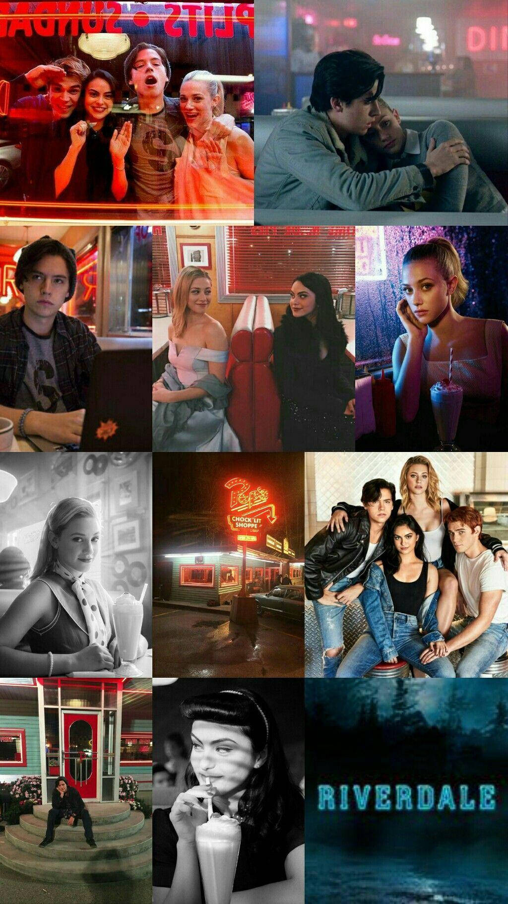 Riverdale, vintage diner, nighttime scenes, HD Phone Wallpaper