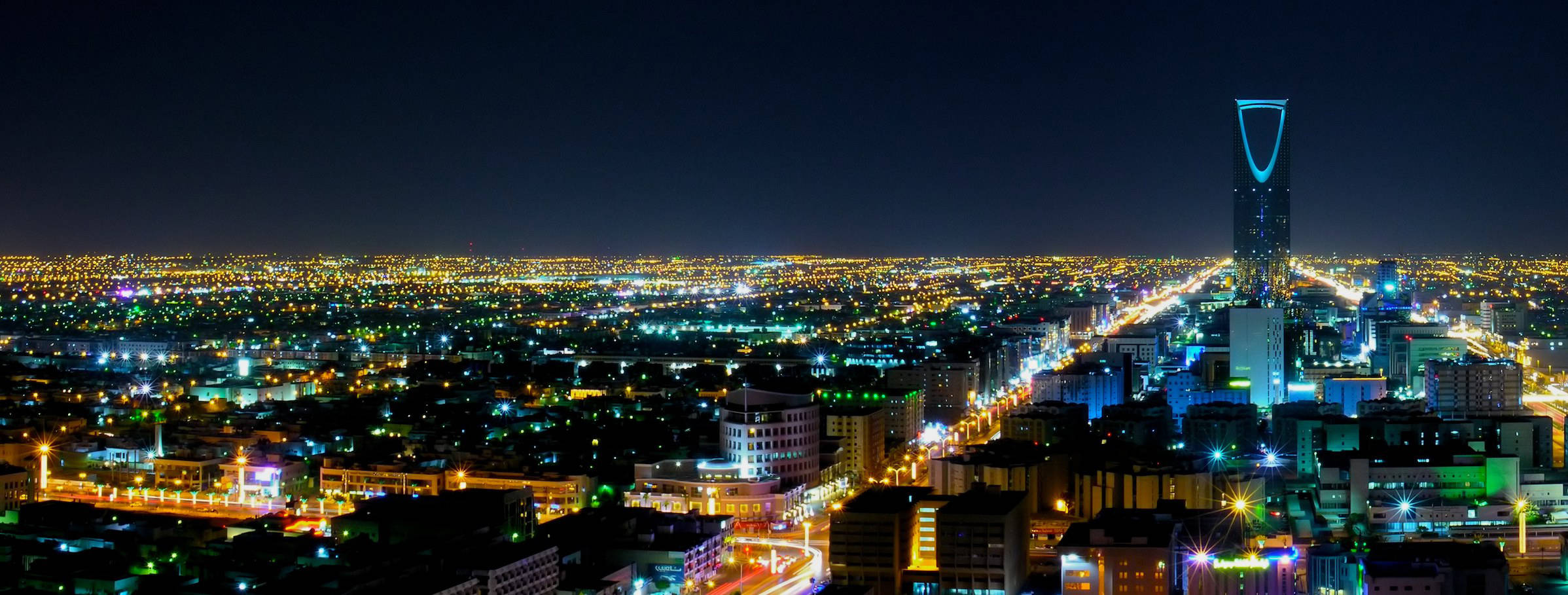 Riyadh, night, cityscape, Full HD Desktop Wallpaper