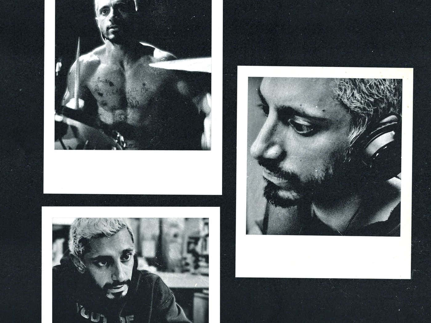 Riz Ahmed, black and white portraits, polaroid photos, HD Desktop Wallpaper