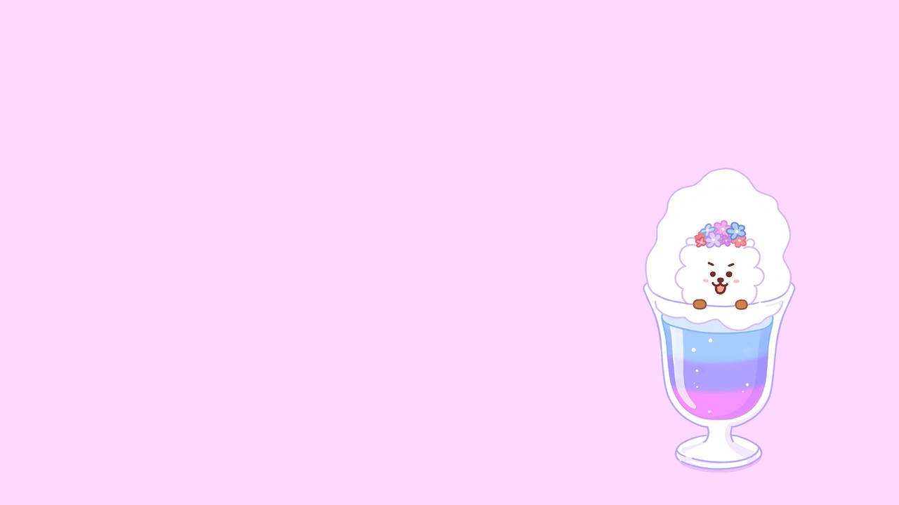 Rj Bt21, snow cone, purple and blue milkshake, HD Desktop Wallpaper