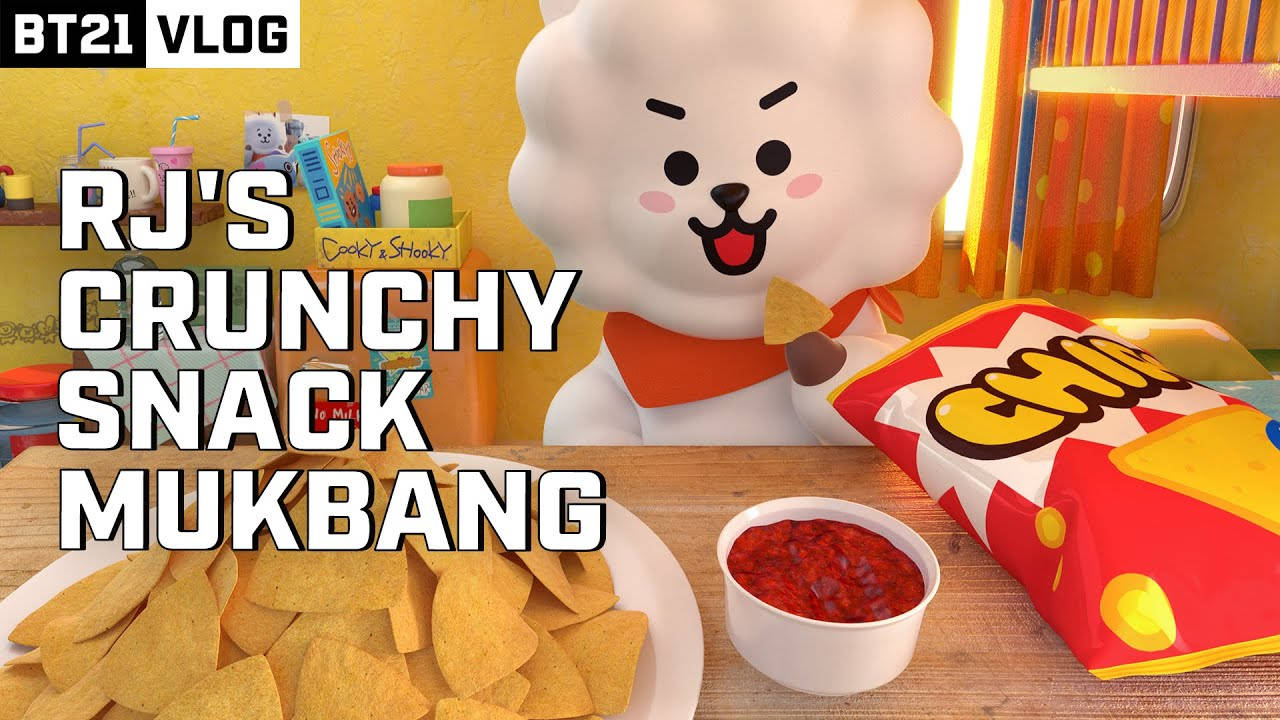 Rj Bt21, BT21, snack mukbang, HD Desktop Wallpaper