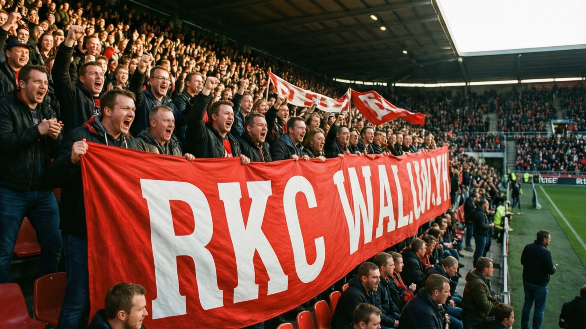 RKC Waalwijk, golden hour, stadium lights, Full HD Desktop Wallpaper