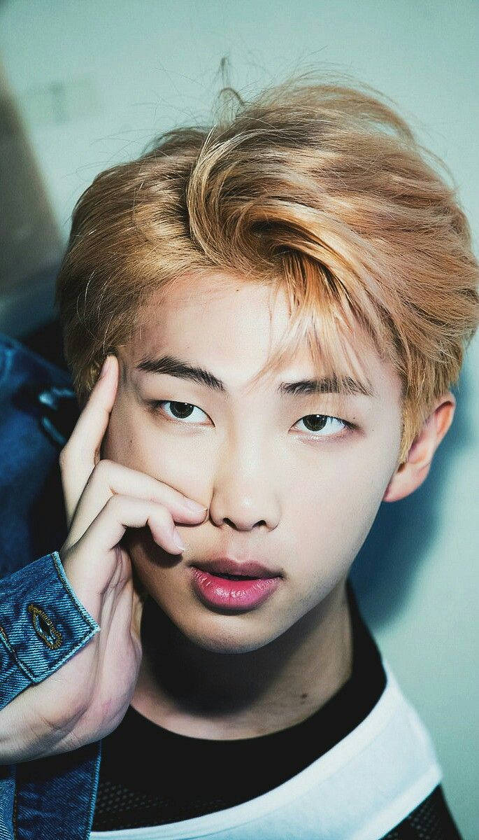 Rm Bts, Outro Her Song, tousled blonde hair, SD Phone Wallpaper