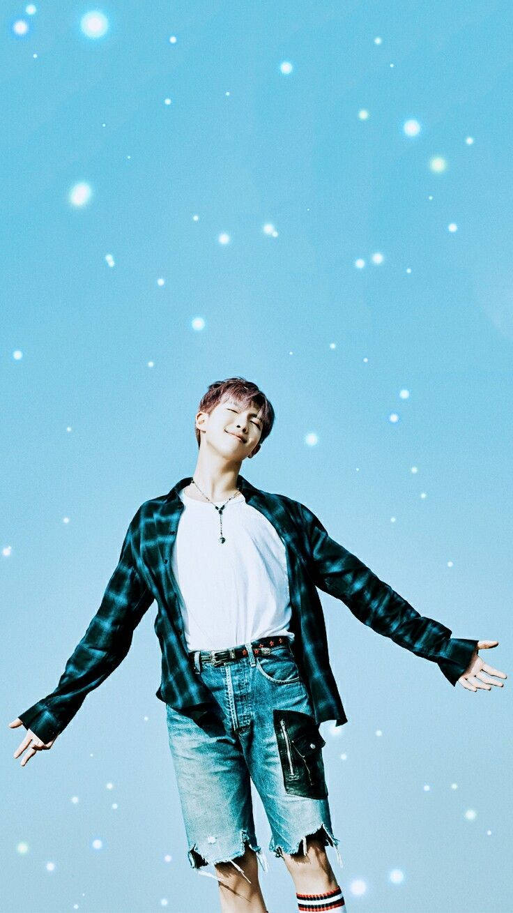 Rm Bts, Spring Day Song, plaid shirt, HD Phone Wallpaper