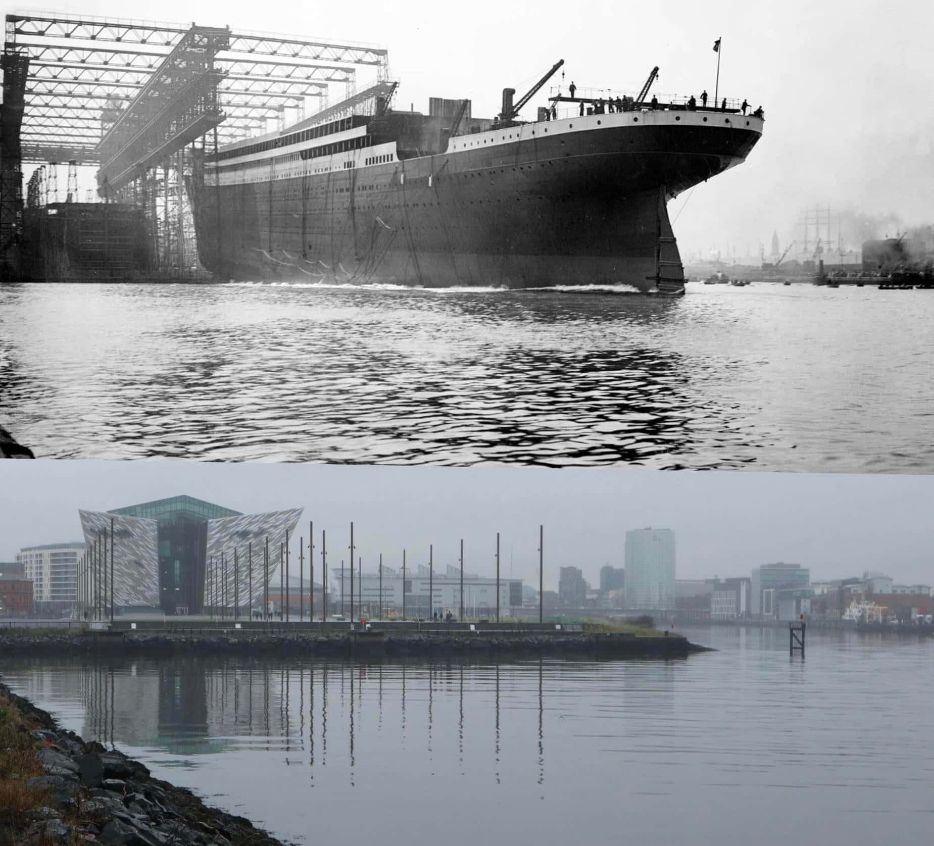 RMS Titanic Museum, historic ship, dockyard, HD Desktop Wallpaper