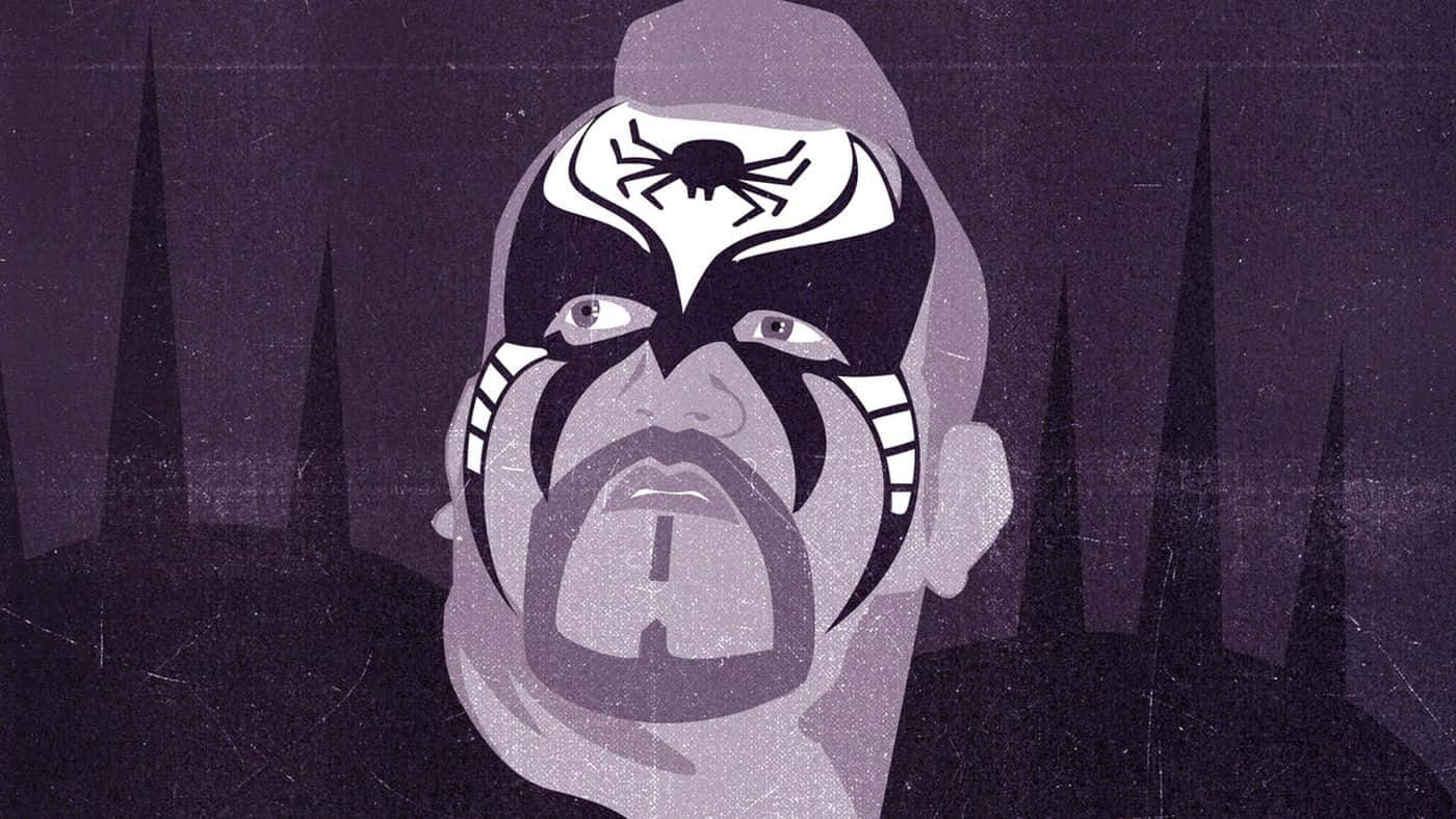 Road Warrior Hawk, spider emblem, dark purple forest, HD Desktop Wallpaper