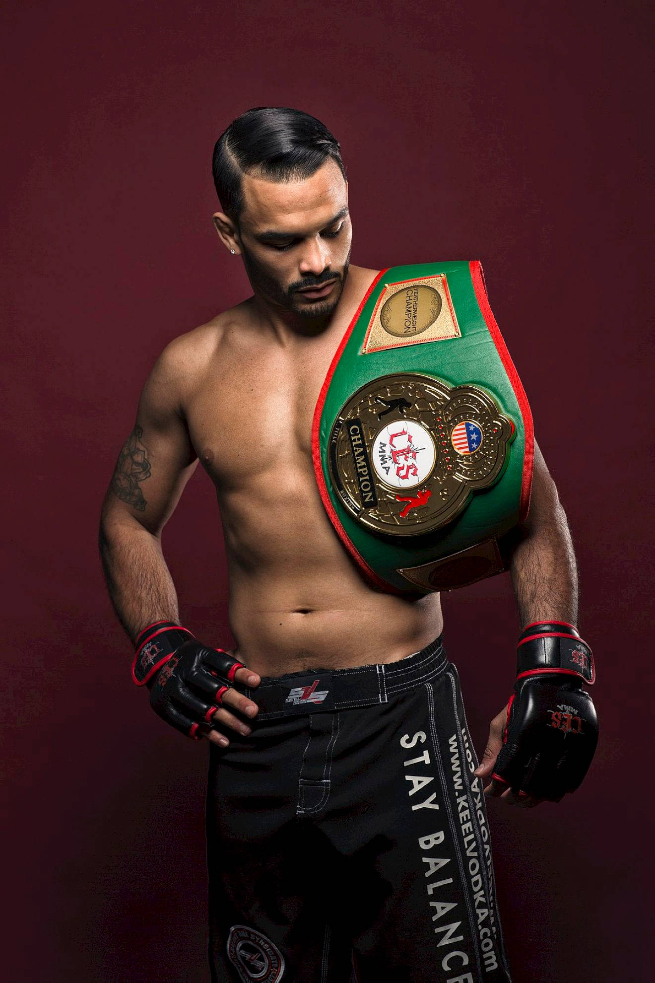 Rob Font, championship belt, green championship belt, Full HD Phone Wallpaper