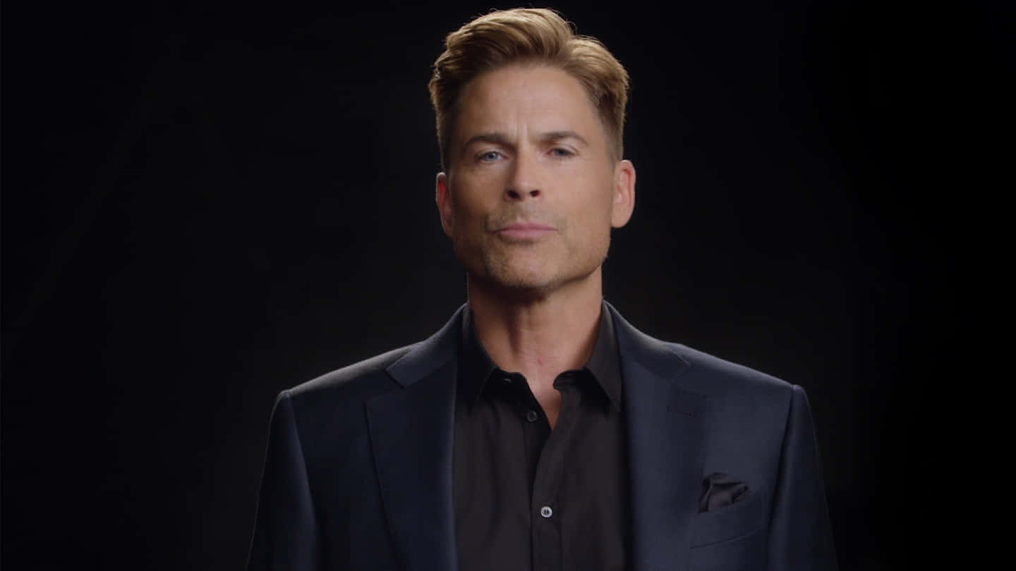 Rob Lowe, dark suit, styled blond hair, HD Desktop Wallpaper