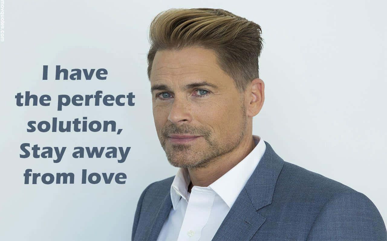 Rob Lowe, blue suit, white shirt, HD Desktop Wallpaper