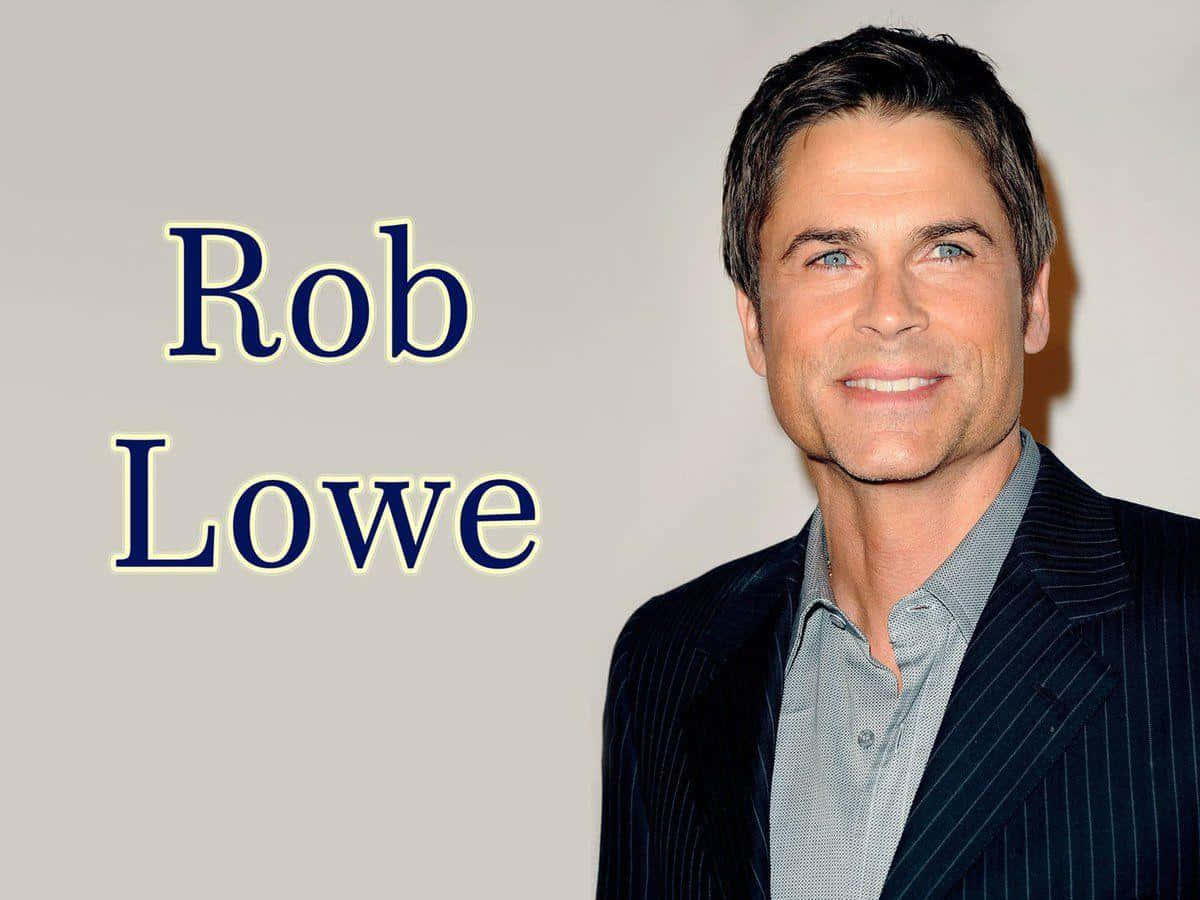 Rob Lowe, pinstripe suit, plain background, SD Desktop Wallpaper