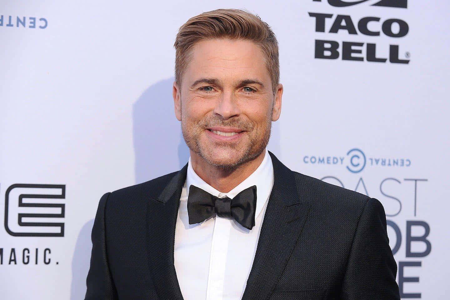 Rob Lowe, black tuxedo, bow tie, HD Desktop Wallpaper
