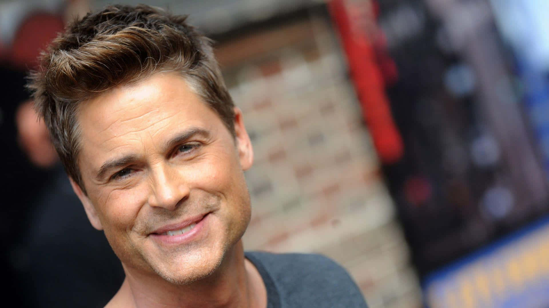 Rob Lowe, close-up portrait, styled brown hair, Full HD Desktop Wallpaper