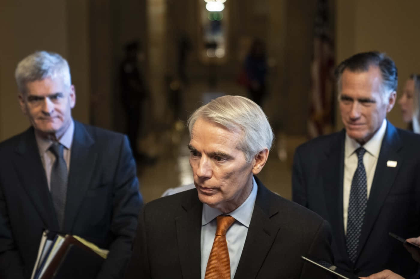 Rob Portman, dark suit, orange tie, HD Desktop Wallpaper
