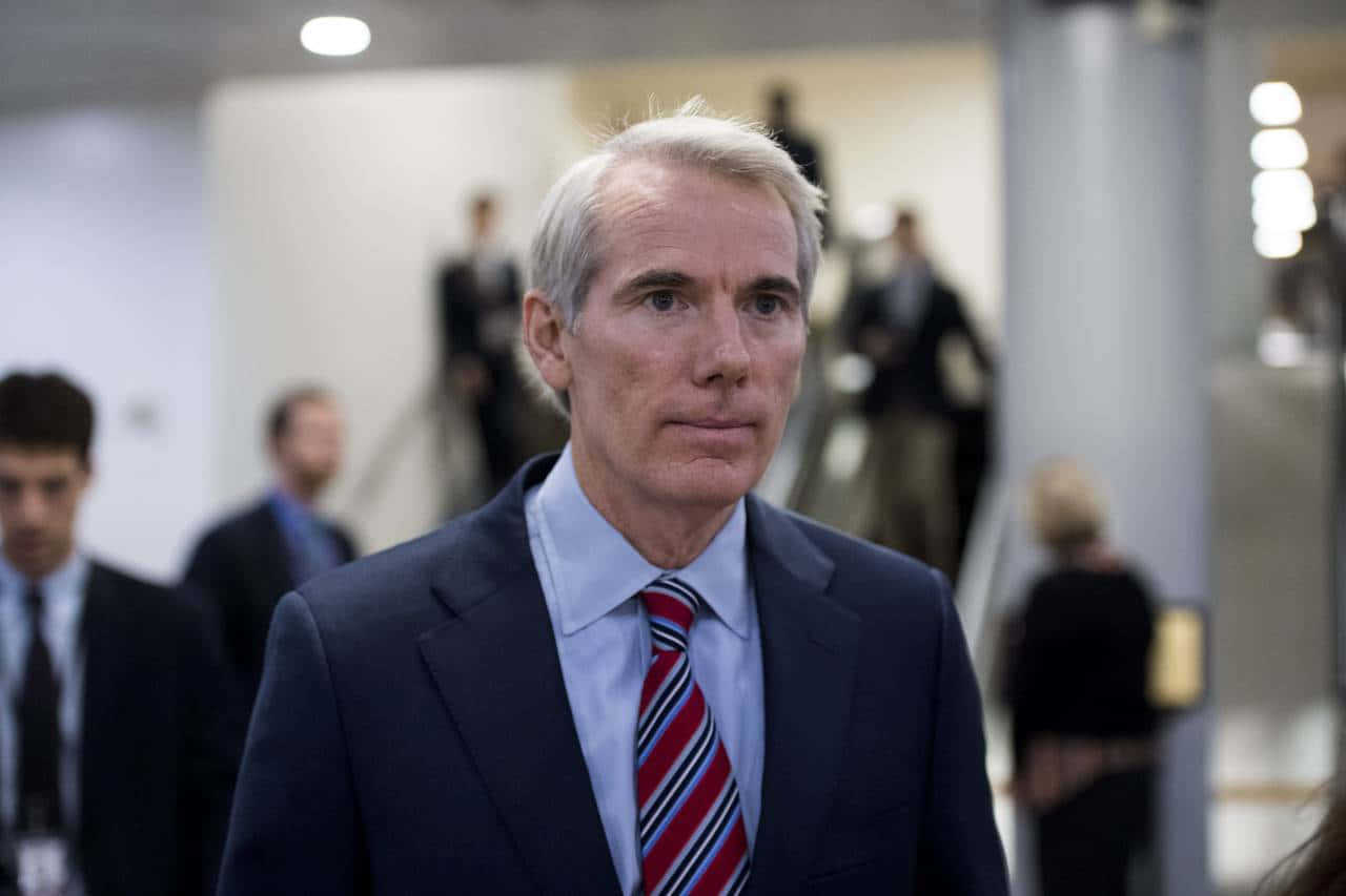 Rob Portman, white hair, dark suit, HD Desktop Wallpaper