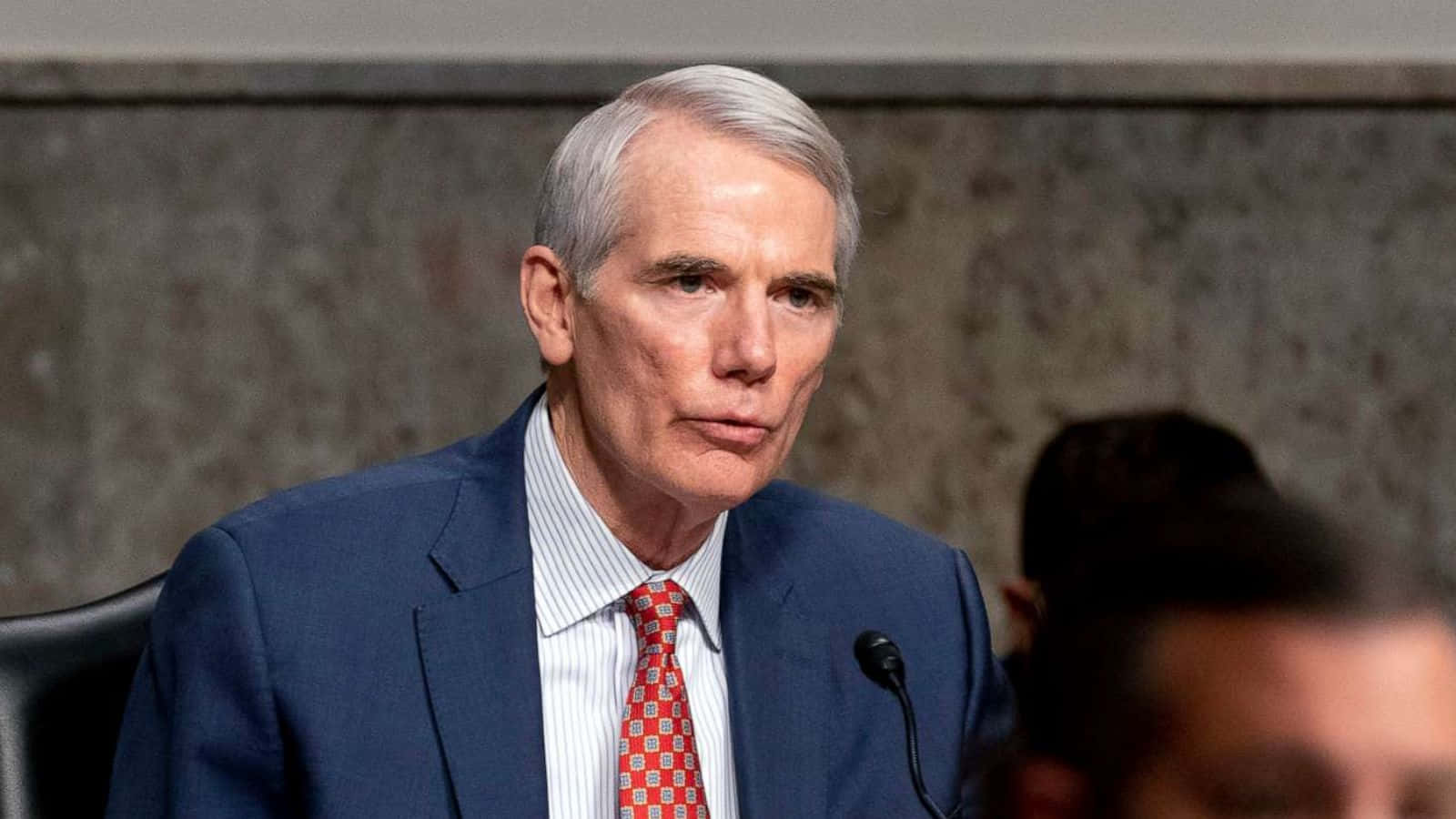 Rob Portman, blue suit, red patterned tie, HD Desktop Wallpaper
