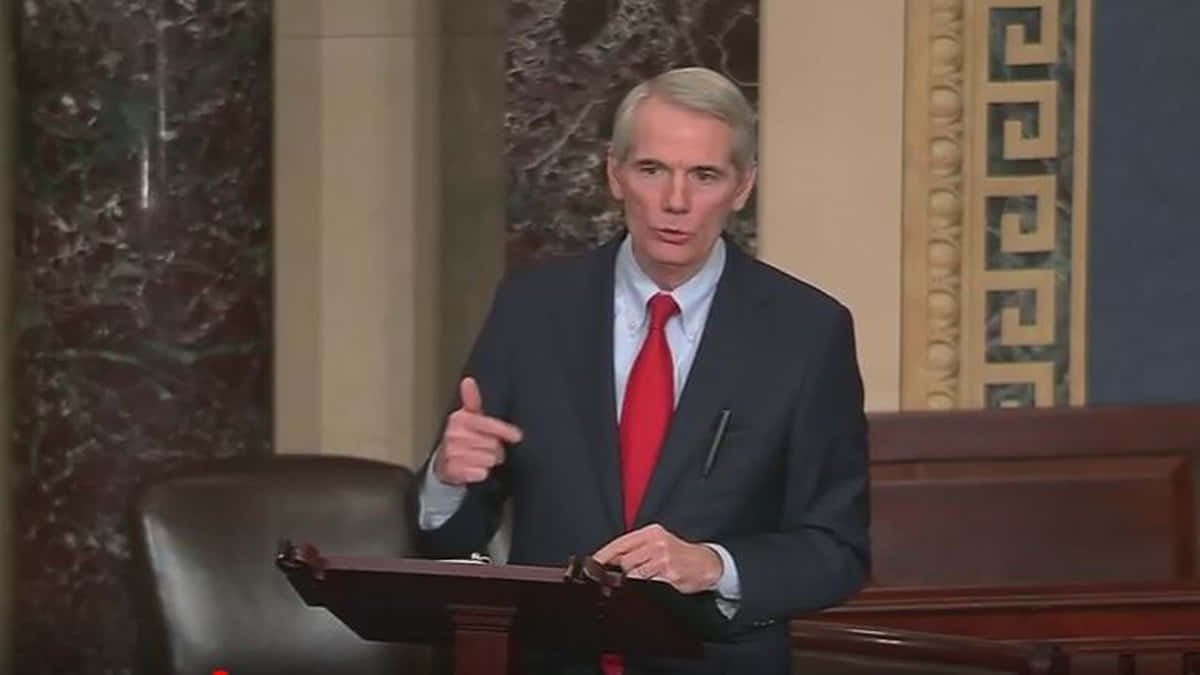 Rob Portman, dark suit, red tie, SD Desktop Wallpaper