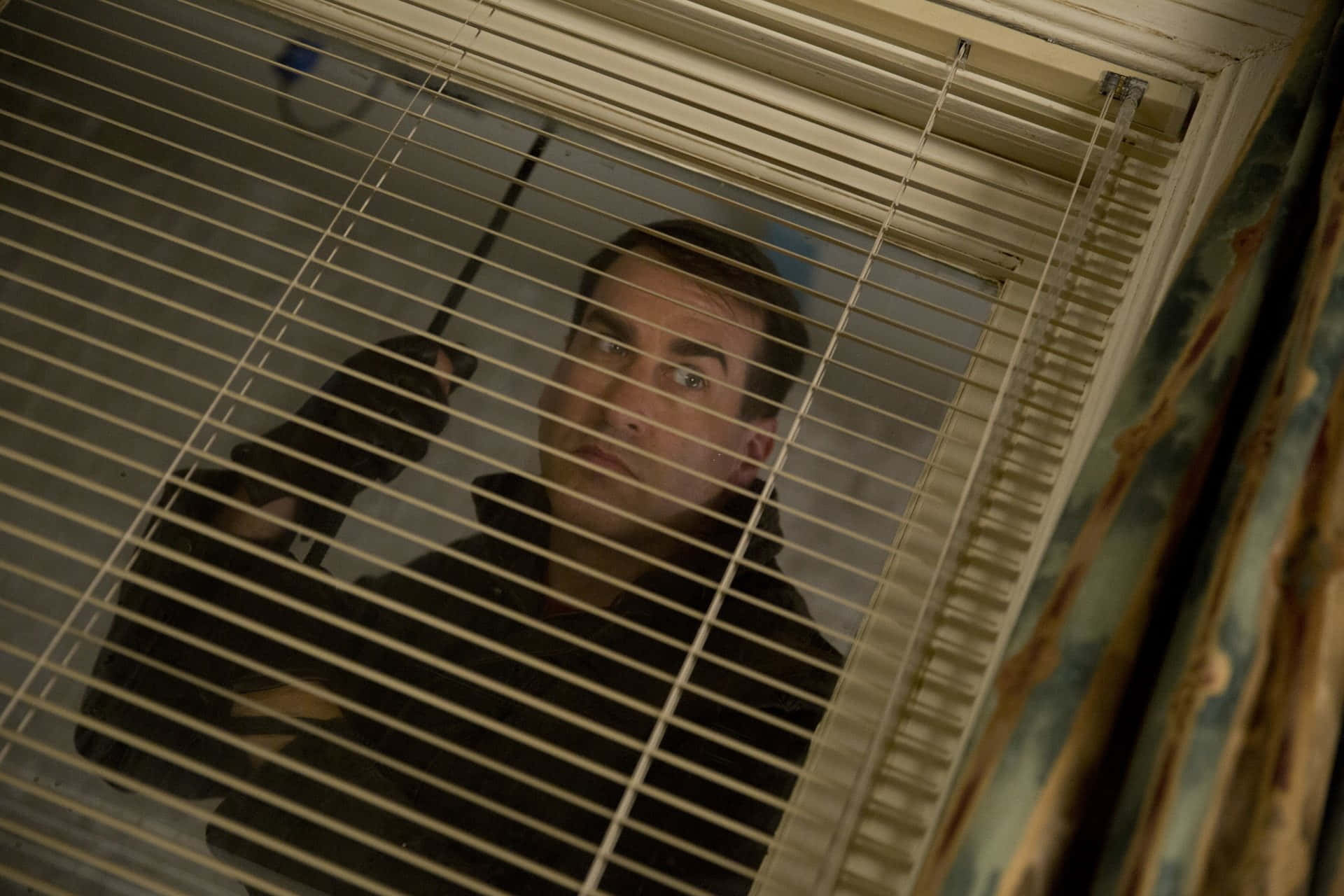 Rob Riggle, red carpet, horizontal blinds, Full HD Desktop Wallpaper