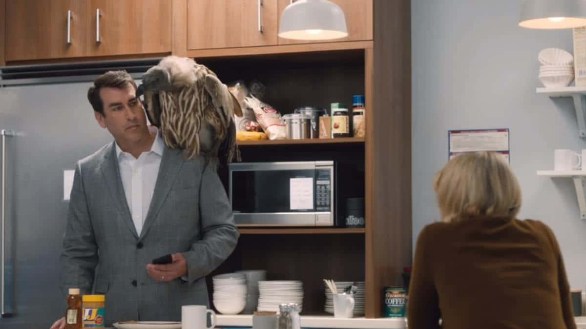 Rob Riggle, suit, kitchen, SD Desktop Wallpaper