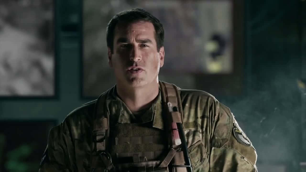 Rob Riggle, camouflage gear, tactical vest, HD Desktop Wallpaper
