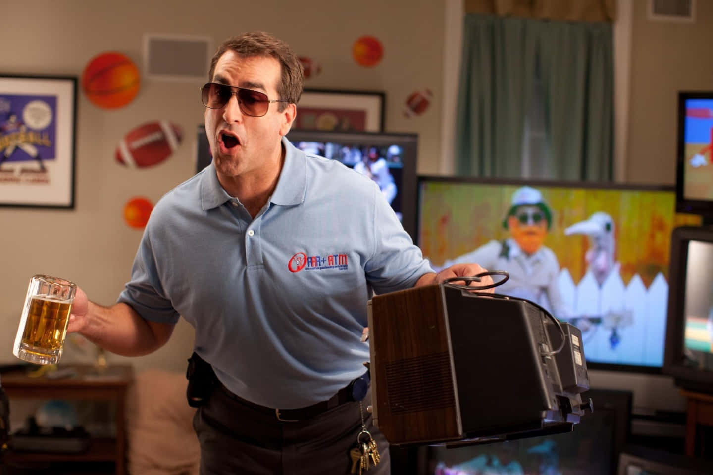 Rob Riggle, sunglasses, polo shirt, HD Desktop Wallpaper