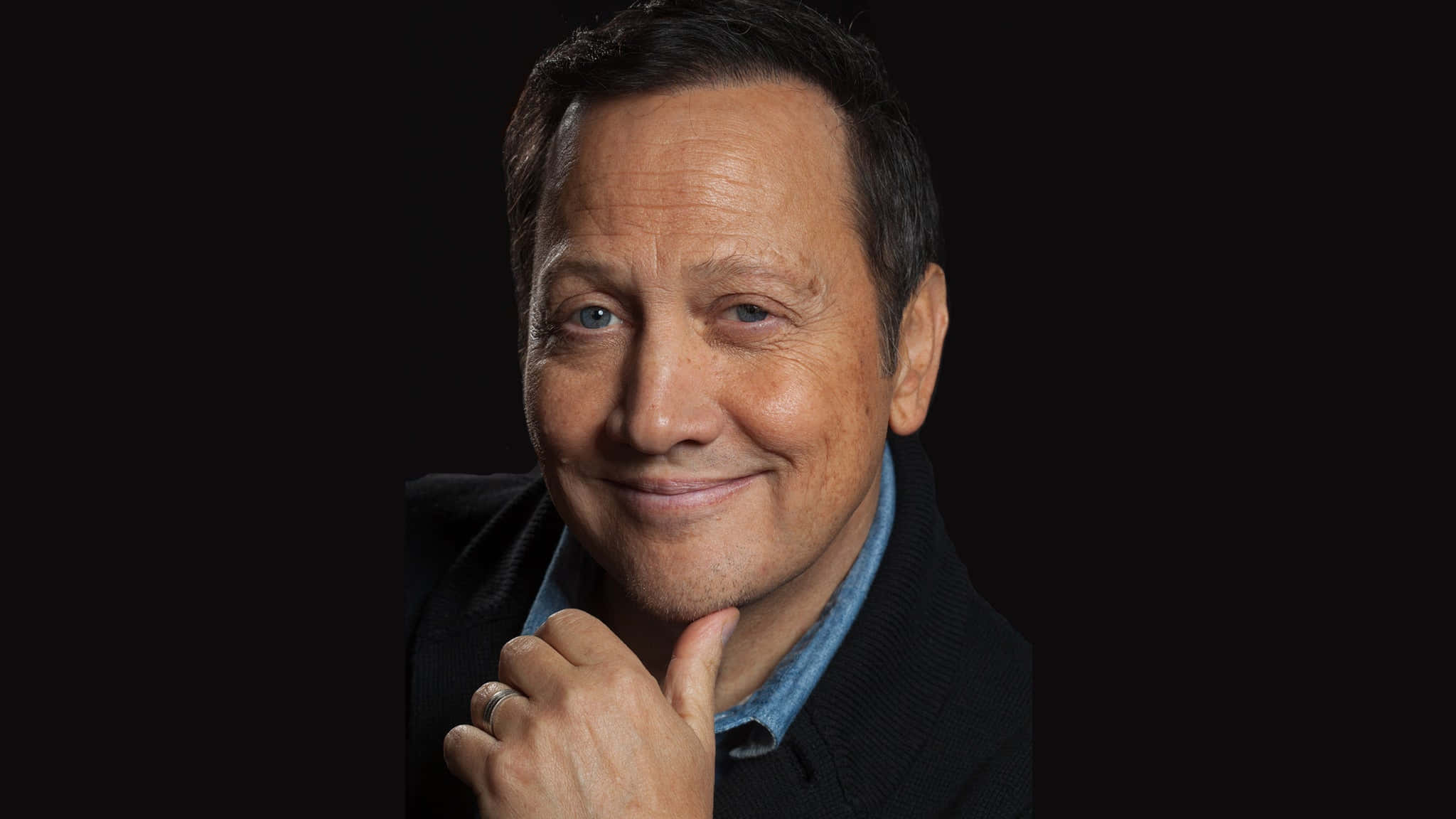 Rob Schneider, blue eyes, dark hair, Full HD Desktop Wallpaper