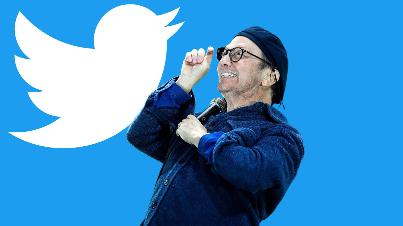 Rob Schneider, blue jacket, cap, HD Desktop Wallpaper