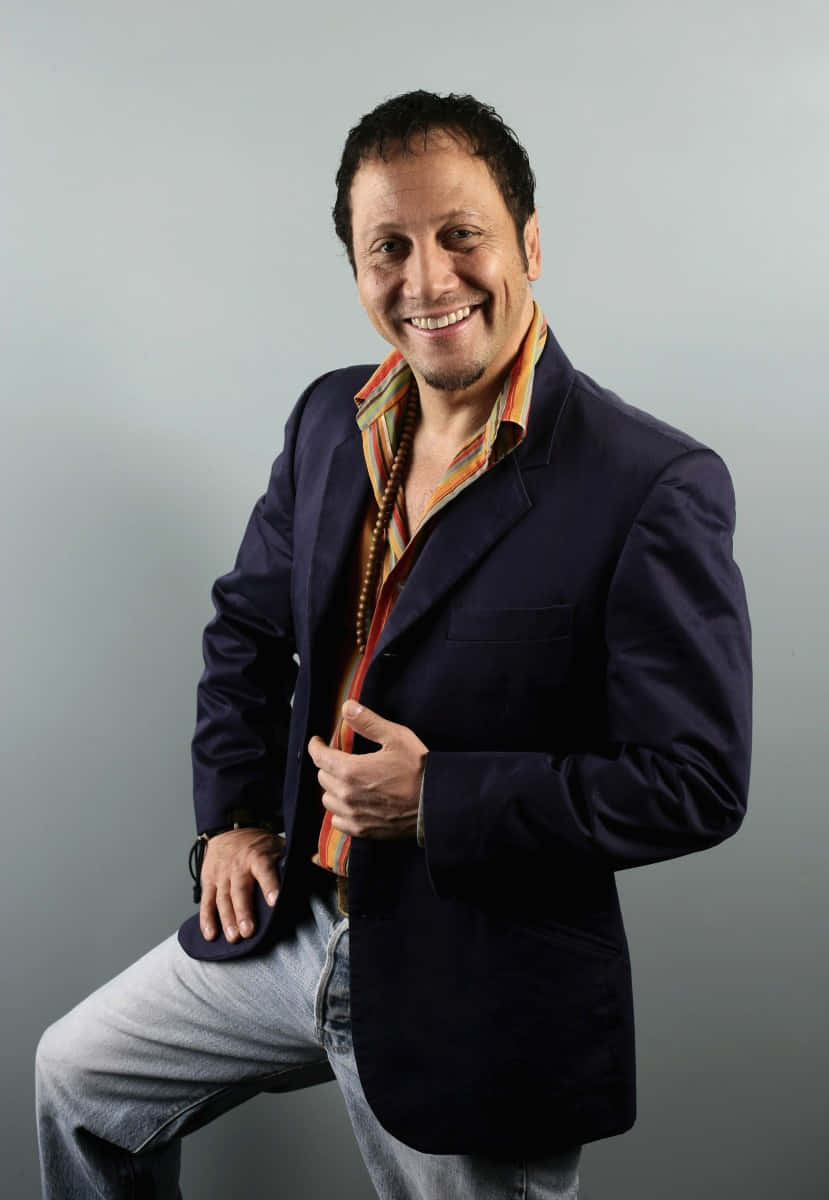 Rob Schneider, navy blazer, striped shirt, SD Phone Wallpaper