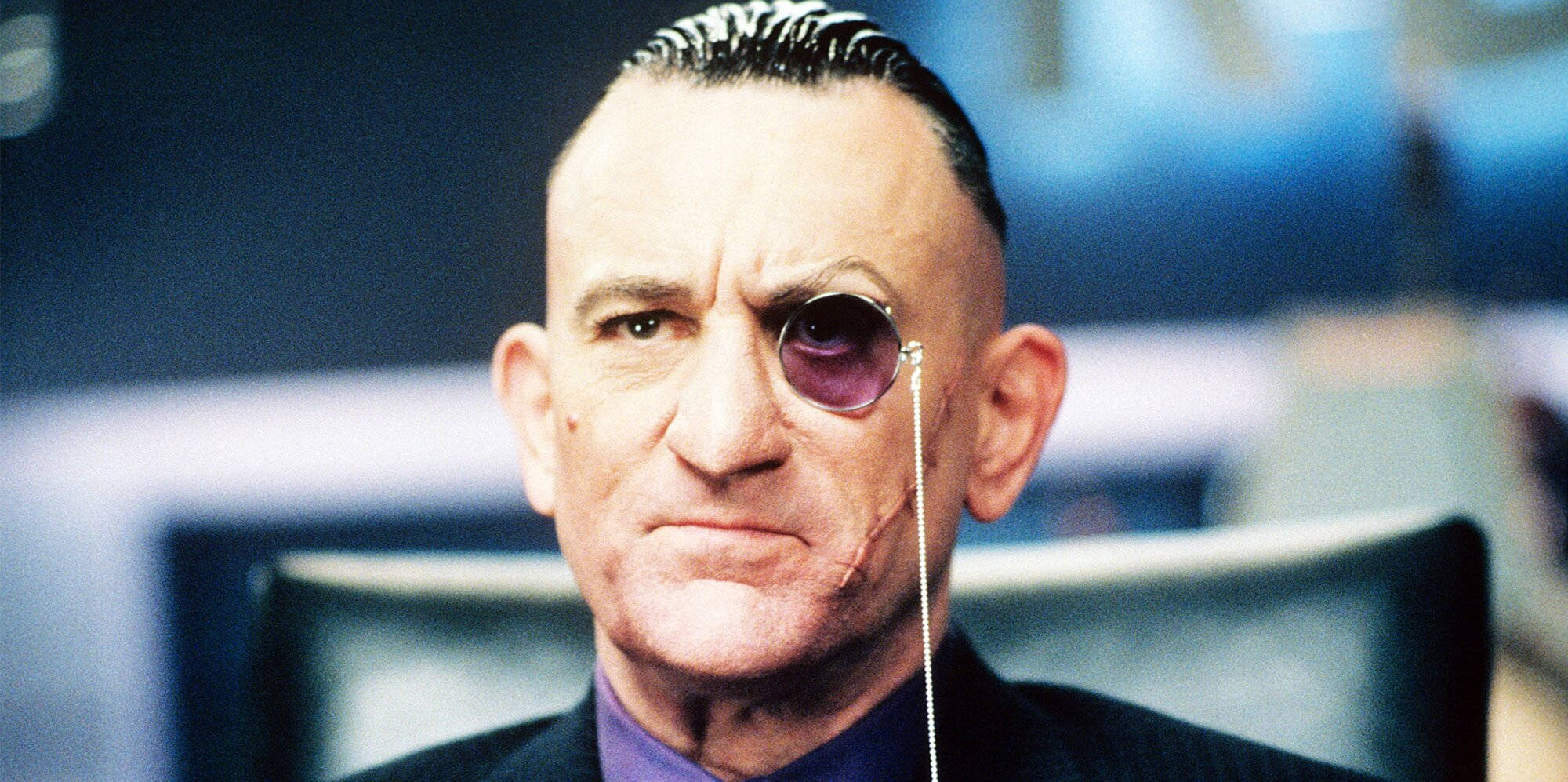 Robert De Niro, cybernetic eye, scarred face, Full HD Desktop Wallpaper