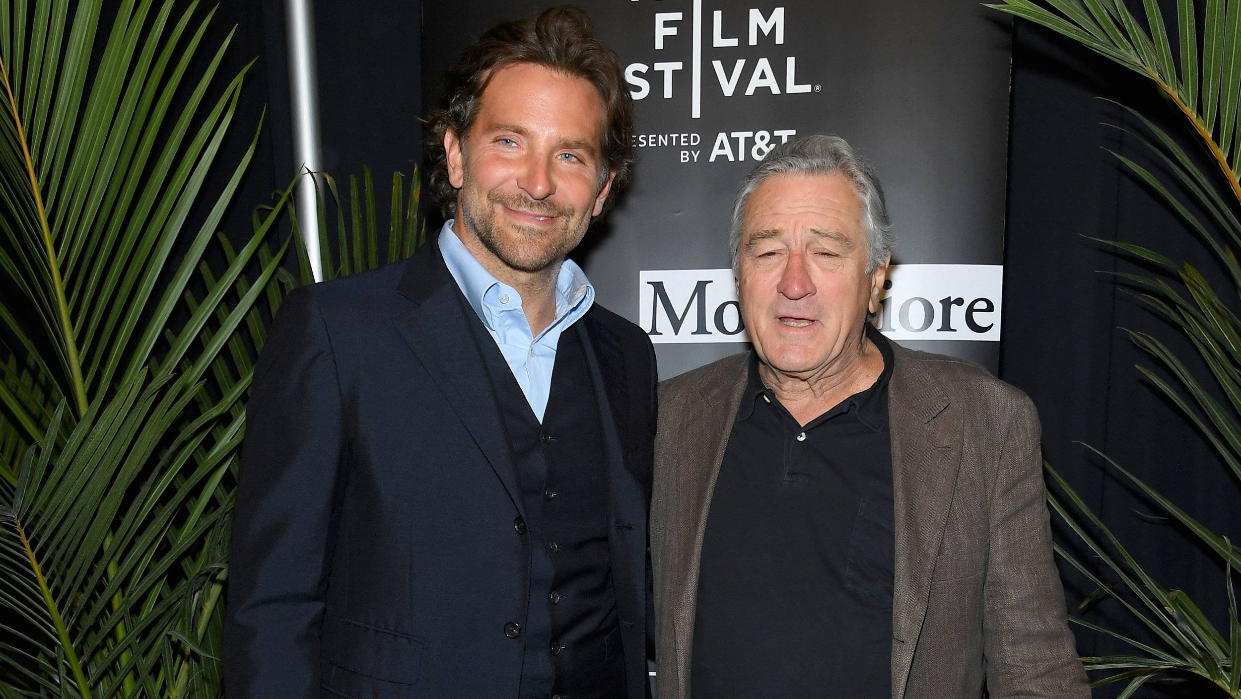 Robert De Niro, film festival, palm fronds, Full HD Desktop Wallpaper