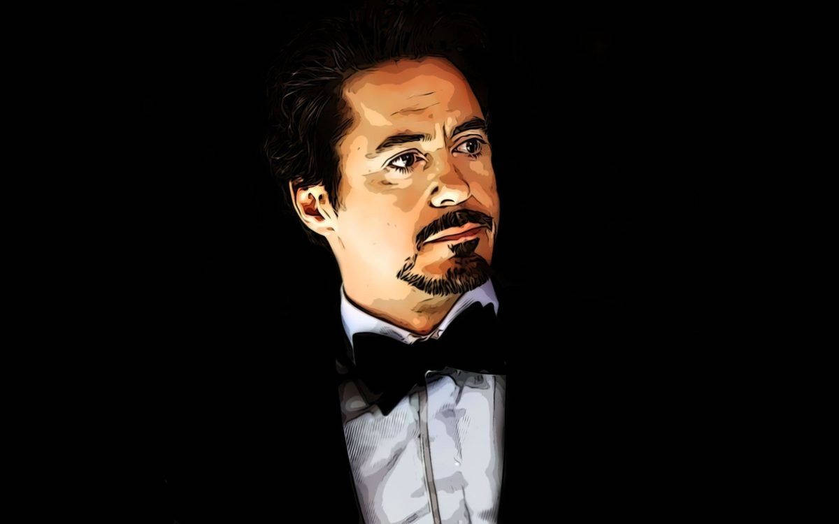 Robert Downey Jr, tuxedo, bow tie, SD Desktop Wallpaper